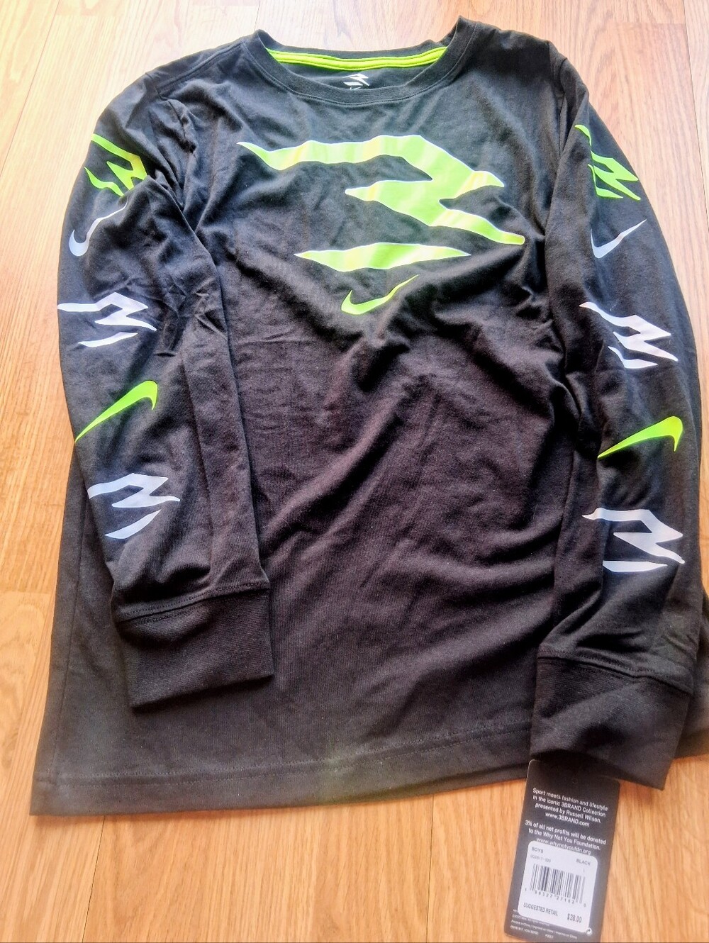 NWT Boys Shirt By 3 Brand ., Black Sz M, L  MSRP $28